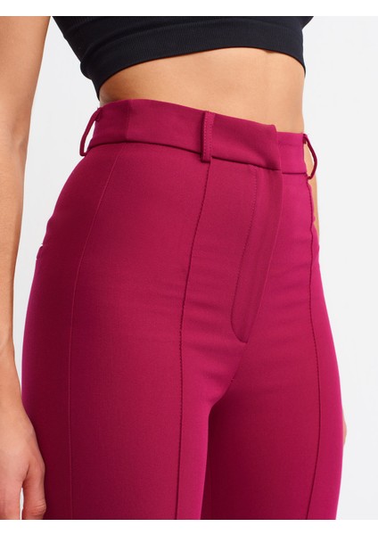 7962 Ispanyol Paça Pantolon-Magenta fırsatları