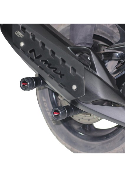 Yamaha NMAX 125 / 155 2015-2024 Uyumlu Egzoz Koruma Takozu Siyah