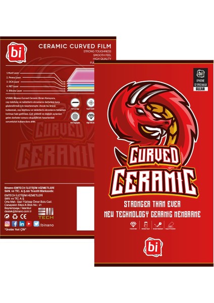 Curved Ceramıc IPHONE 13 Pro Max Nano Ekran Koruyucu
