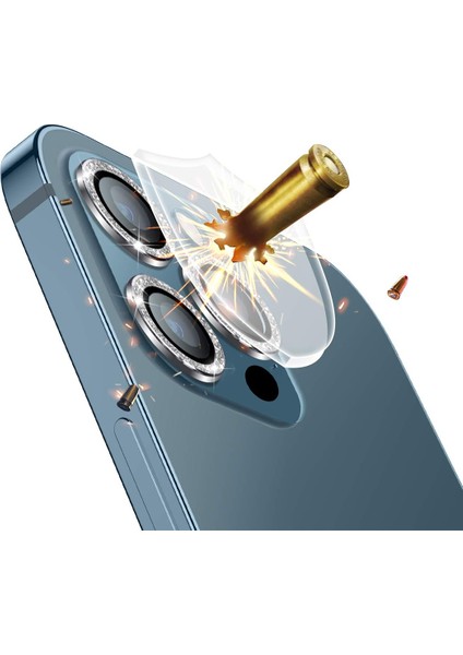 Apple iPhone 12 Pro Max Diamond Kamera Koruyucu Siyah fiyatları