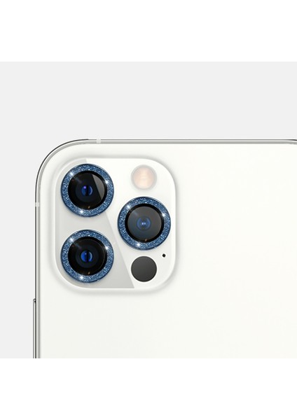 Apple iPhone 12 Pro Max Diamond Kamera Koruyucu Siyah modelleri