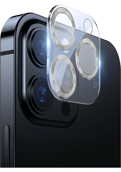 Apple iPhone 12 Pro 3D Pro Kamera Koruyucu Silver