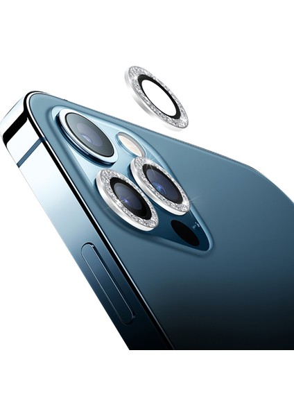 Apple iPhone 12 Diamond Kamera Koruyucu Karışık Yeşil modelleri