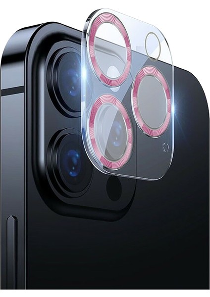 Apple iPhone 12 Pro Max 3D Pro Kamera Koruyucu Pembe