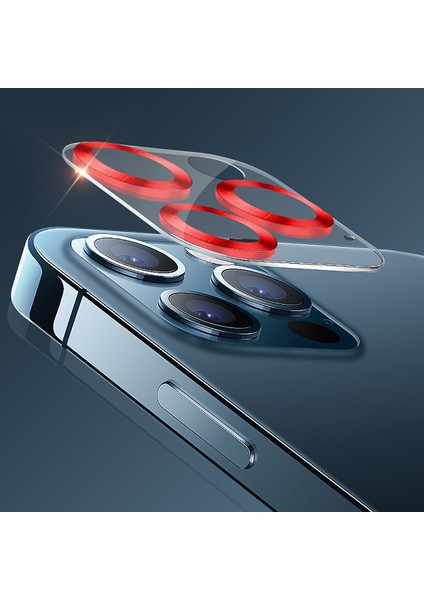 Apple iPhone 11/12 Mini 3D Pro Kamera Koruyucu Mavi modelleri