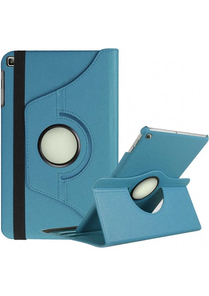 Samsung Galaxy T720 Tab S5E Kılıf 360 Derece Dönen Standlı Pu-Deri New Case