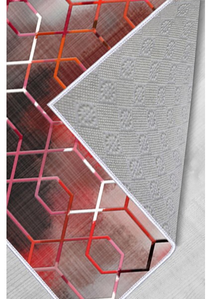 Dijital Baskı Yıkanabilir Kaymaz Taban Salon Halısı RVG1538-HT1394