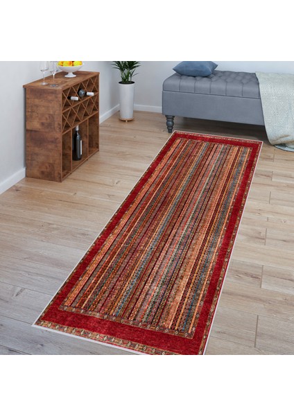 Dijital Baskı Yıkanabilir Kaymaz Taban Salon Halısı RVG1541-HT647