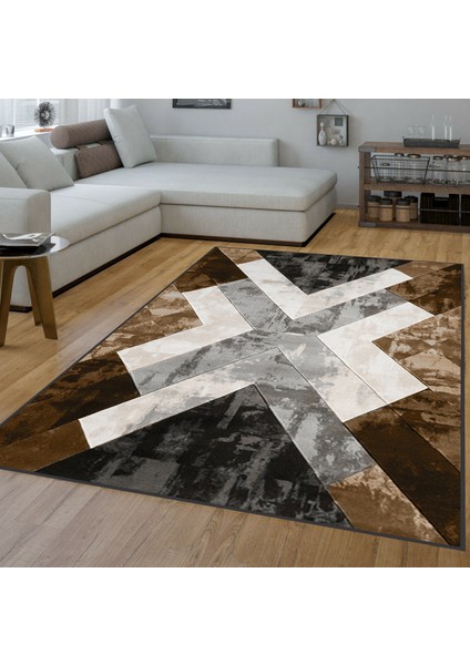 Dijital Baskı Yıkanabilir Kaymaz Taban Salon Halısı RVG1549-SD287