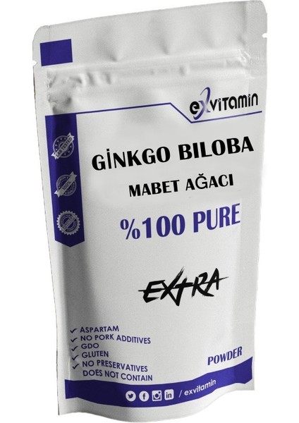 Ginkgo Biloba Mabet Ağacı Powder Toz 75 gr