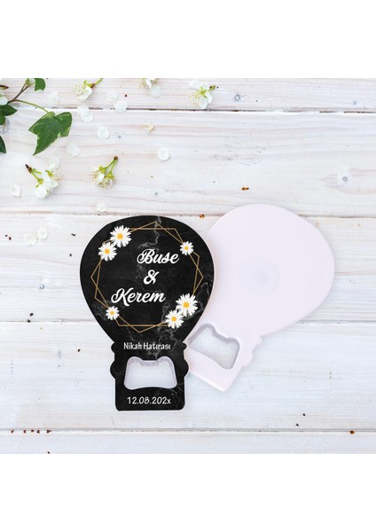 Baskı Balon Açacaklı Magnet Düğün Kına Nişan Söz