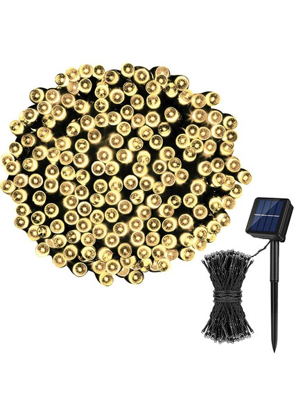 Güneş Enerjili Dize 50/100/200 LED Işık (Yurt Dışından)
