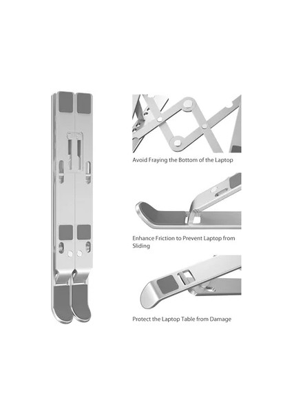 Venta Caliente Notebook Stand Macbook Notebook Katlanabilir Metal Standı (Yurt Dışından)
