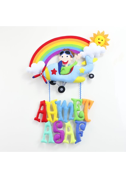 Ahmet Asaf Isimli Uçak Bedek Odası Kapı Süsü