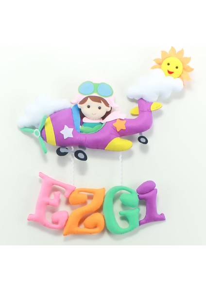 Ezgi Isimli Uçak Bedek Odası Kapı Süsü