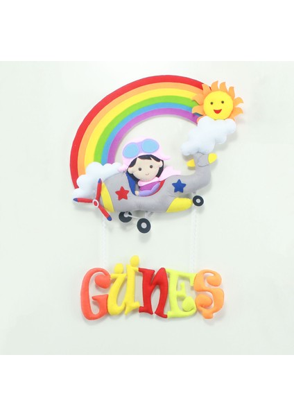 Güneş Isimli Uçak Bedek Odası Kapı Süsü