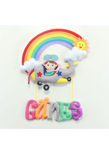 Güneş Isimli Uçak Bedek Odası Kapı Süsü