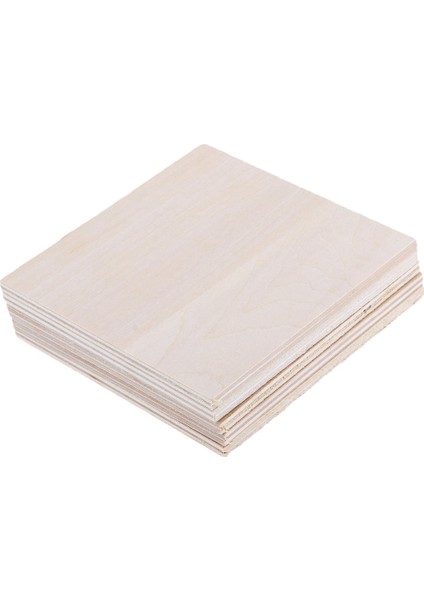 10 Adet Düz Bitmemiş Basswood Ahşap Plaka Dıy Model Tekne Gemi Oyuncaklar Için 200X200X1.5MM (Yurt Dışından)