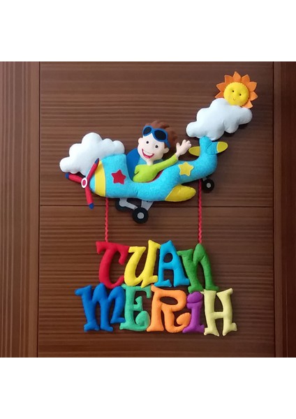 Tuan Merih Isimli Uçak Bedek Odası Kapı Süsü