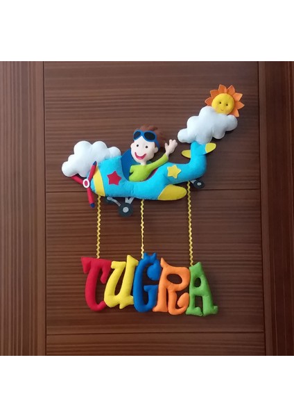 Tuğra Isimli Uçak Bedek Odası Kapı Süsü