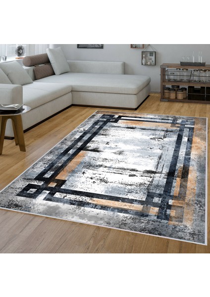 Dijital Baskı Yıkanabilir Kaymaz Taban Salon Halısı RVG1561-HT1273