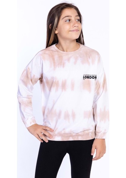 Toontoy Kız Çocuk Batik Desenli Sweatshirt