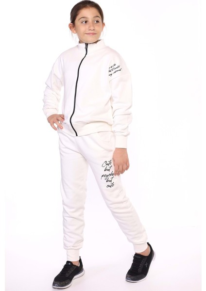 Toontoy Kız Çocuk Baskılı Eşofman Takımı