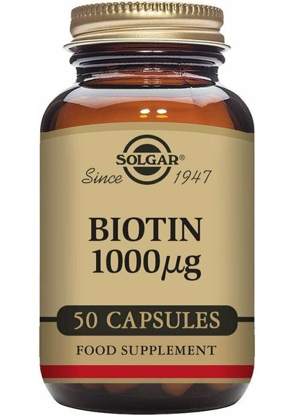 Biotin 1000 Mcg 50 Kapsül