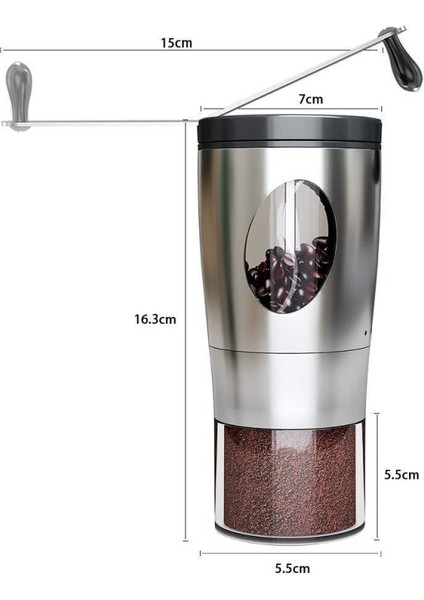 Manuel Kahve Öğütücü Ayarlanabilir Burr Kahve (Yurt Dışından) modelleri