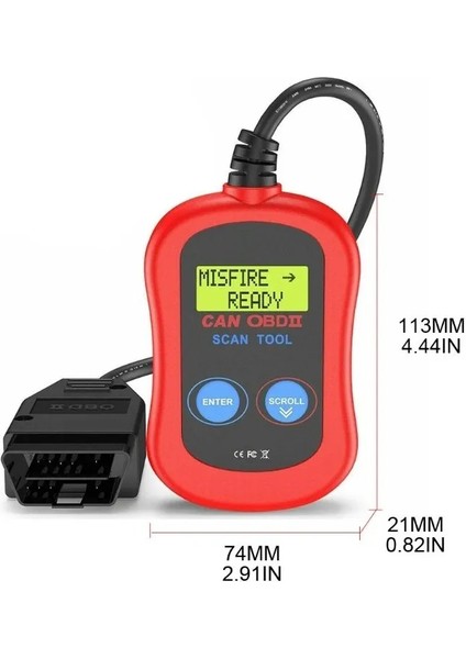 MS300-OBD2 Araba Teşhis Tarama Aracı (Yurt Dışından)