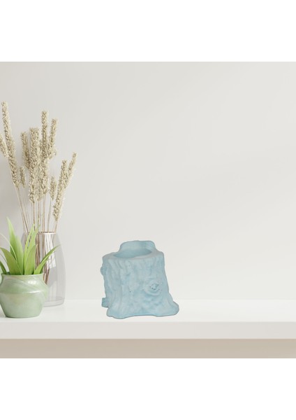 Huş Serisi Mavi Saksı 3 Adet