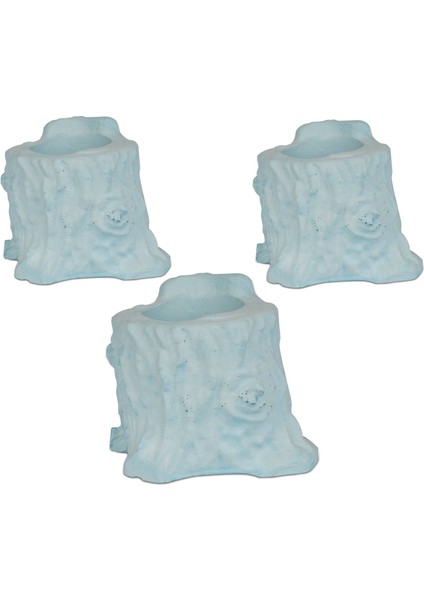 Huş Serisi Mavi Saksı 3 Adet modelleri