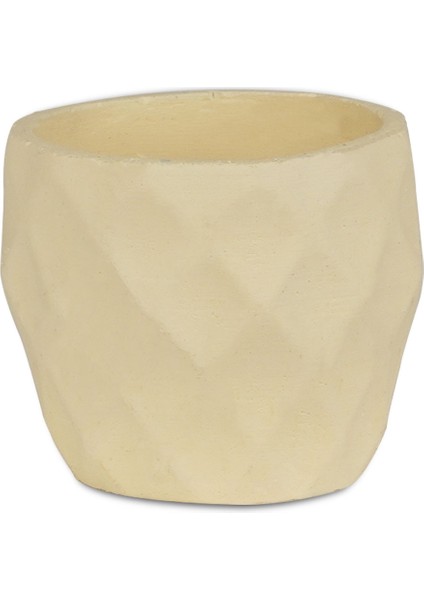 Sumru Serisi Limon Sarısı Saksı 3 Adet