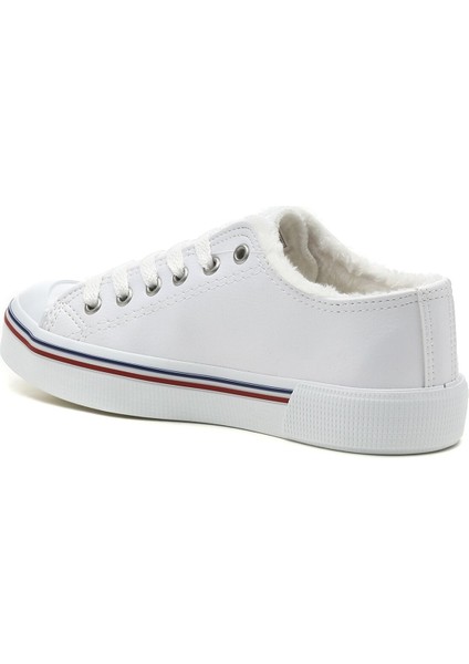 Penelope Krk 1pr Beyaz Kadın Havuz Taban Sneaker modelleri