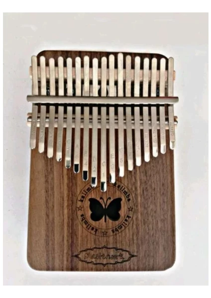 Kalimba Masterwork 17 Tuş Pro Kelebek Desenli Kalimba Seti