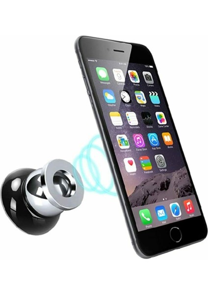 Reeder Tutucu Manyetik Araç Telefon Tutucu Aparat - Gümüş
