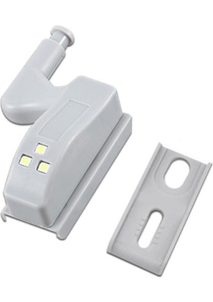 10 Adet LED Sensör Menteşe Işık Dolap Altında Dolap Dolap Mutfak Dolabı Için Dolap Iç Menteşe Lamba - White Light (Yurt Dışından)