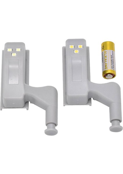 10 Adet LED Sensör Menteşe Işık Dolap Altında Dolap Dolap Mutfak Dolabı Için Dolap Iç Menteşe Lamba - White Light (Yurt Dışından)