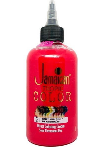 Jamaican Jeans Color Saç Boyası Kırmızı Hatmi Çiçeği 250 Ml.