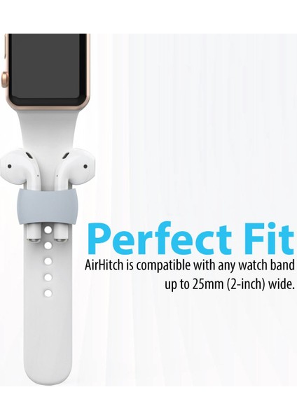 Airhitch - Darbeye Dayanıklı Airpods ve Apple Watch Uyumlu Band Tutucu Klipsi