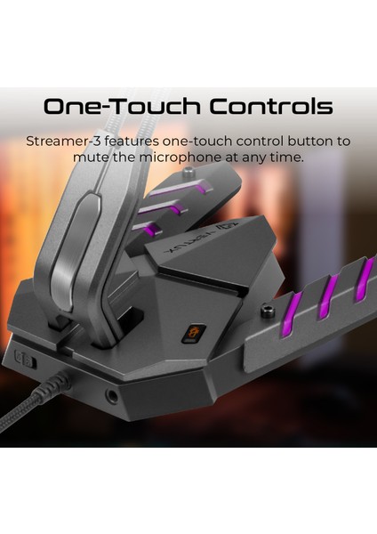 Streamer-3 Siyah - Oyuncu Mikrofonu Hassas Hd Kayıt Titreşim Önleyici Dayanıklı
