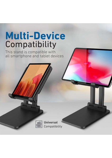 Padview Siyah - Tablet iPad Standı Ayarlanabilir Çok Açılı Şık Dizayn Ayarlanır