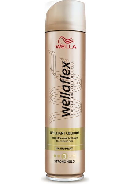 Wella Wellaflex Brillant Colors Strong Hold Hairspray - 250 Ml