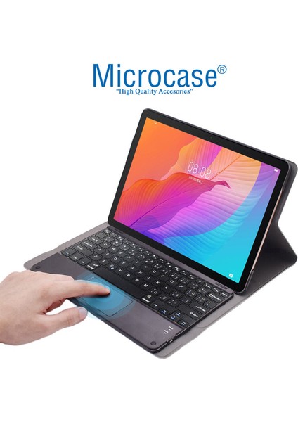 Huawei Matepad T10S 10.1 Inch Bluetooth Touchpad Klavye + Standlı Kılıf - Bkk5