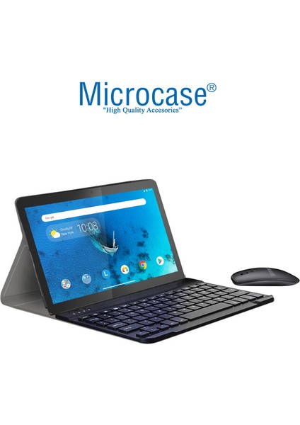 Lenovo Tab M10 TB-X505L X505F 10.1 Inch Bluetooth Klavye ve Mouse + Standlı Kılıf - Bkk6 fiyatları