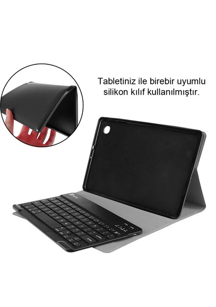 iPad 8.nesil 10.2 Inch 2020 Bluetooth Klavye ve Mouse + Standlı Kılıf - Bkk6