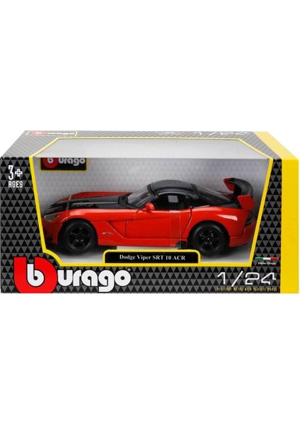 Esra Store Sunman 22114 Burago 1:24 Dodge Viper Srt 10 Acr Model Araba