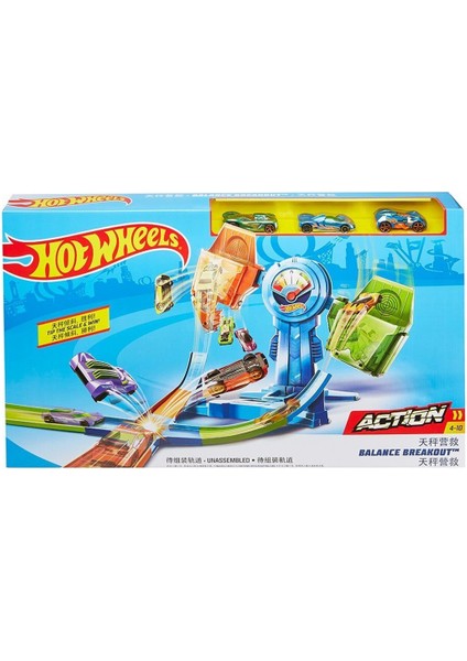 Esra Store Hot Wheels FRH34 Hot Wheels Denge Sıçrayışı Yarış Seti