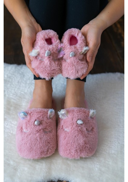Peluş Unicorn Anne Terlik ve Bebek Panduf (Terlik ve Panduf Ayrı Satılmaktadır.)
