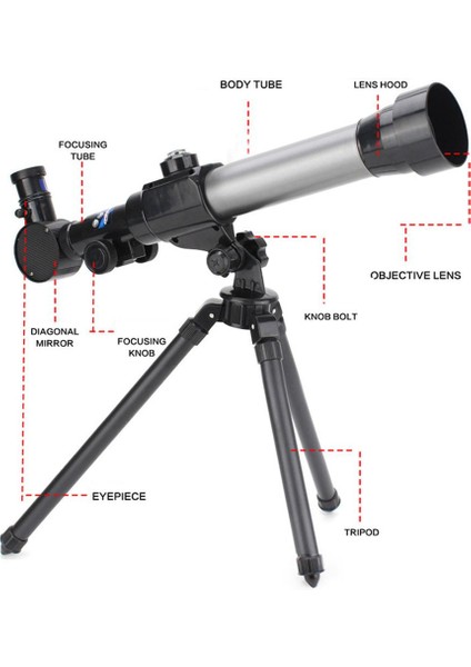 20X 30X 40X Refrakter Astronomik Teleskop (Yurt Dışından) indirimleri